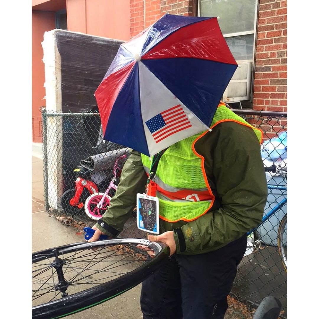 It's raining out there today. Don't get caught w/o proper headwear and outerwear boys & girls.