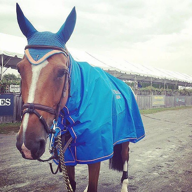 Hilgarie in rain gear