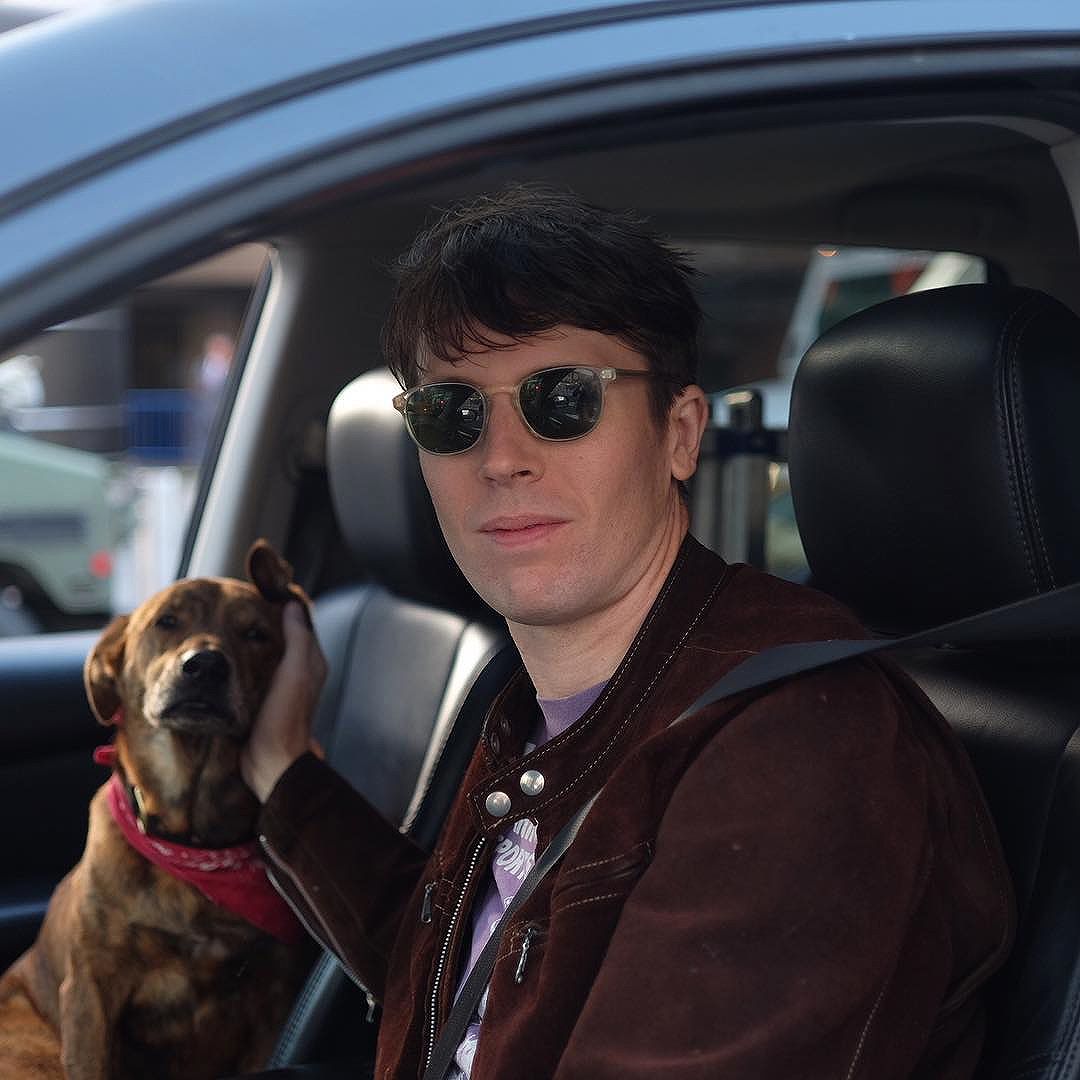 a man and his dog