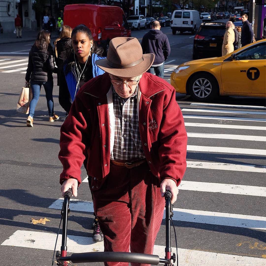 I love wide wale corduroy. I love a fella who's not on trend. it just classic. I love his shades of burgundy, his plaid shirt and his varsity jacket!