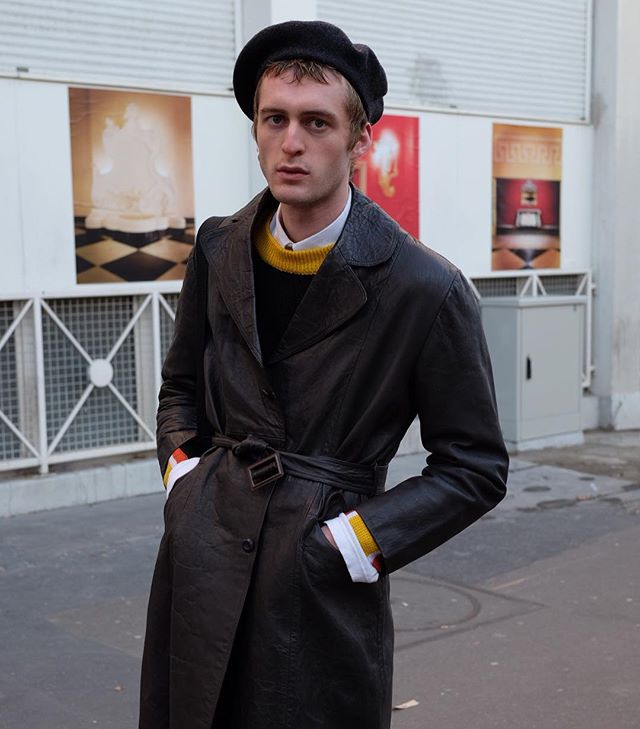 seen so many berets in paris (and milan). not so many on young french fellas i tell ya. I don't think he was french, i forget.