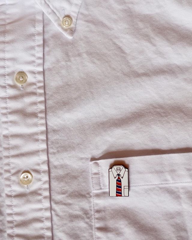 make me and your mother proud. Wear a collared shirt! Or just buy my pin of a shirt & tie but please don't wear it like this. Pins belong on a heavier cloth I believe. But you do you.