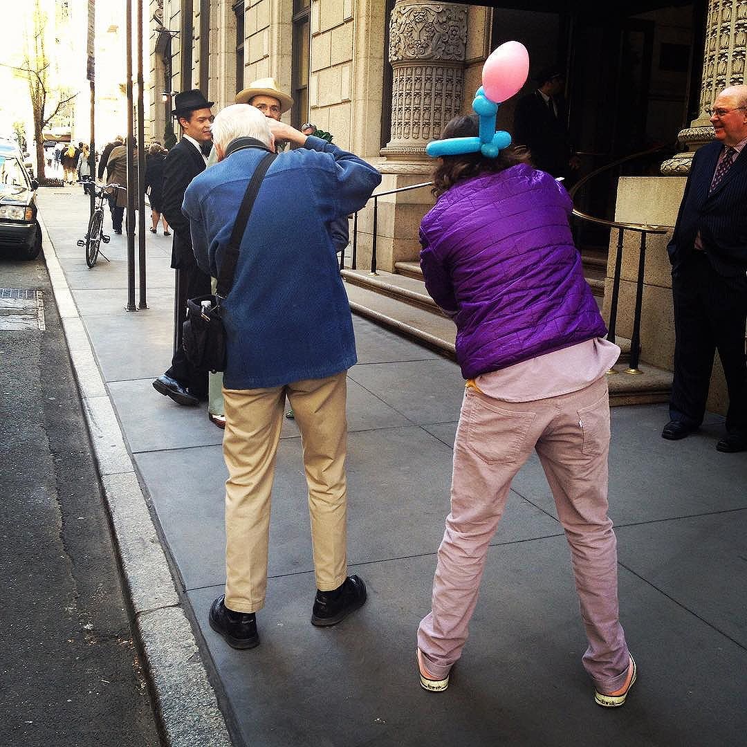 @baronvonfancy shot me shooting bill shooting some easter parade & bonnet festival goers