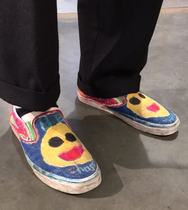 Hand painted by his daughter